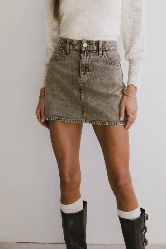 Dane Acid Wash Denim Skirt - FINAL SALE sold by bohme