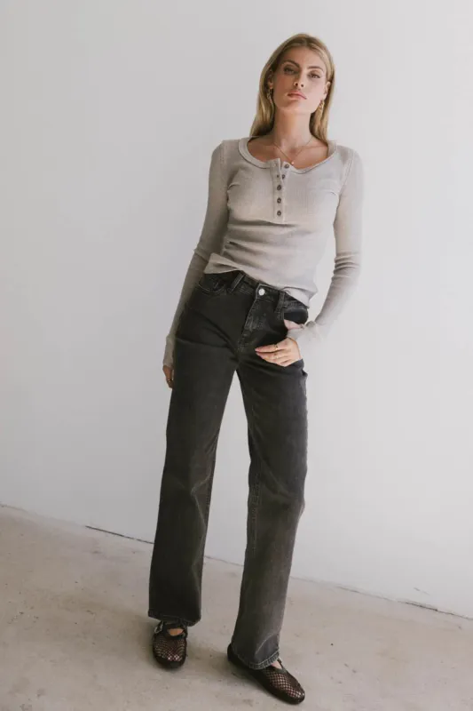 Frank and Oak Courtney Loose Fit Denim in Black - FINAL SALE sold by bohme