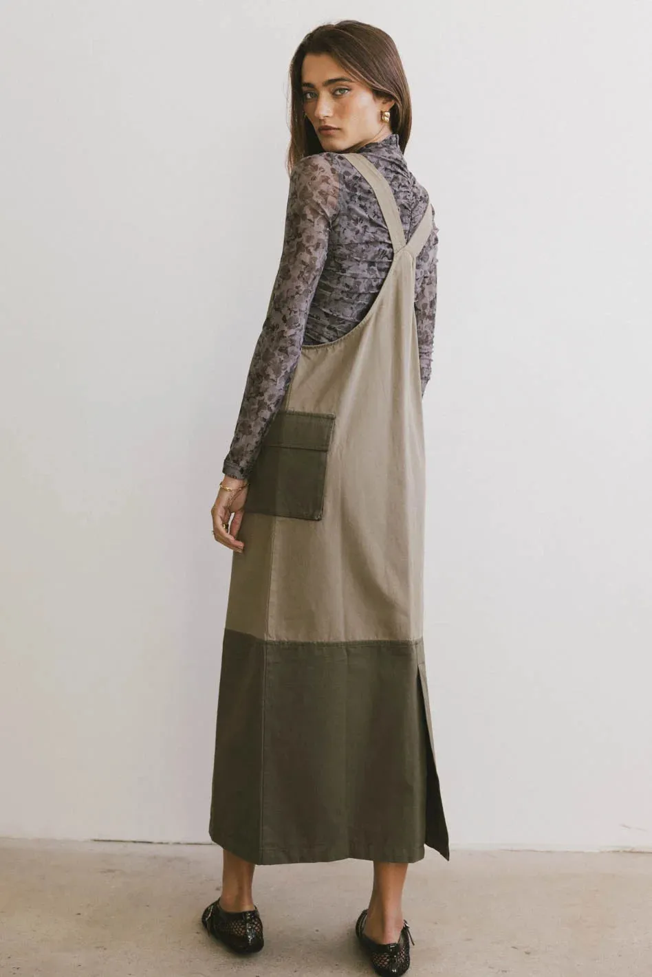 Jovi Cargo Overall Dress - FINAL SALE sold by bohme product image thumbnail 3