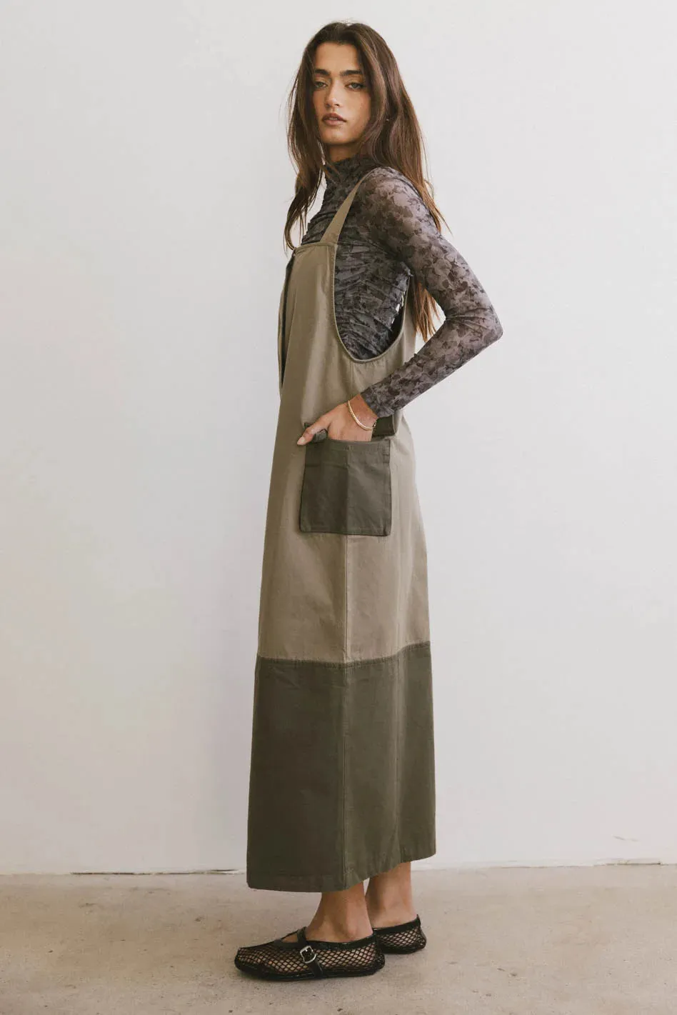 Jovi Cargo Overall Dress - FINAL SALE sold by bohme product image thumbnail 5