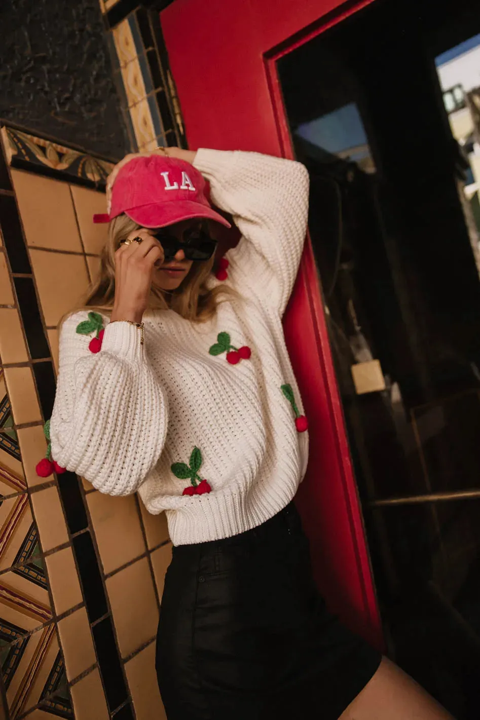 Cherry Knit Sweater - FINAL SALE sold by bohme product image thumbnail 2