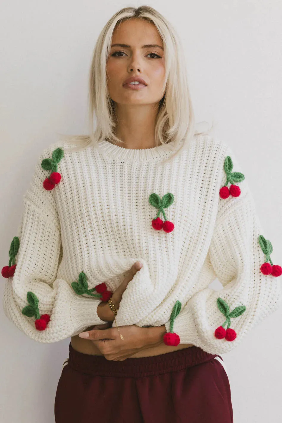 Cherry Knit Sweater - FINAL SALE sold by bohme
