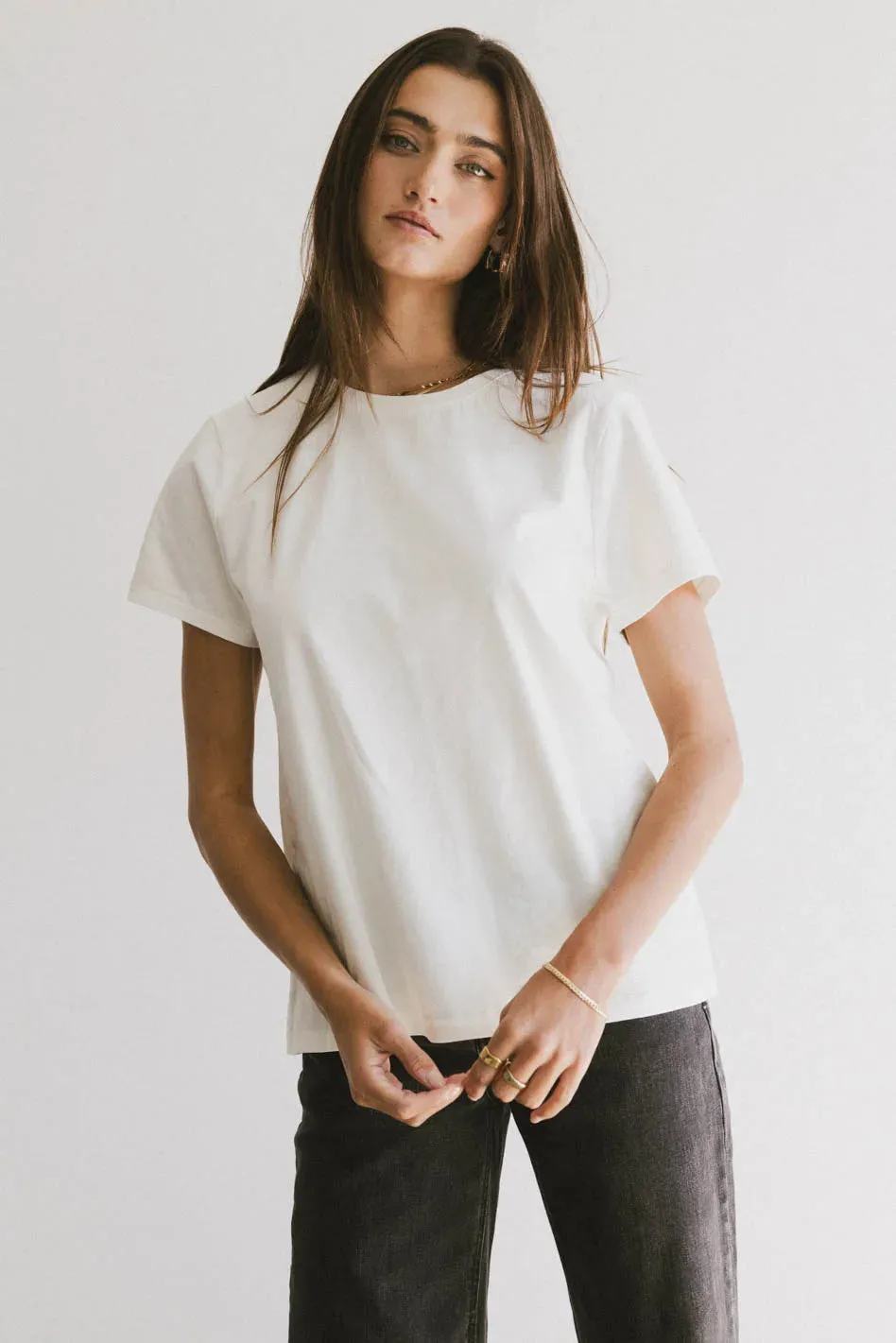 Weekend Vibe Tee in Ivory - FINAL SALE sold by bohme product image thumbnail 4