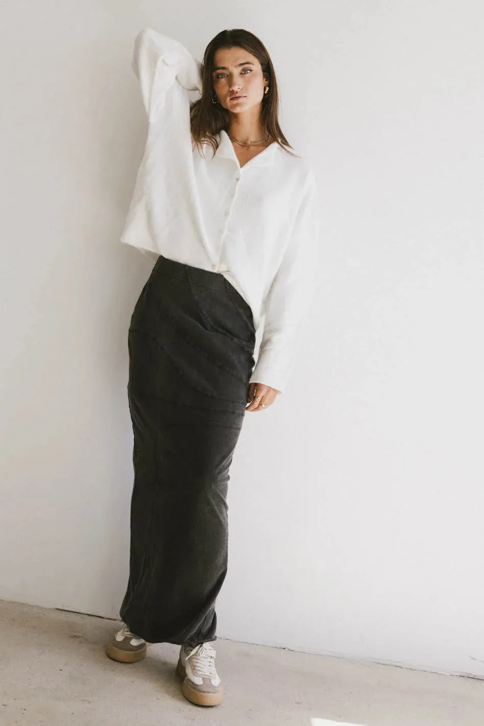 Maci Cardigan in White - FINAL SALE sold by bohme product image thumbnail 3