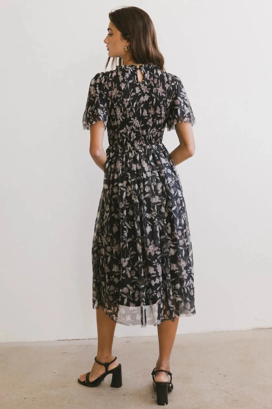 Sofia Midi Dress in Black - FINAL SALE sold by bohme product image thumbnail 4