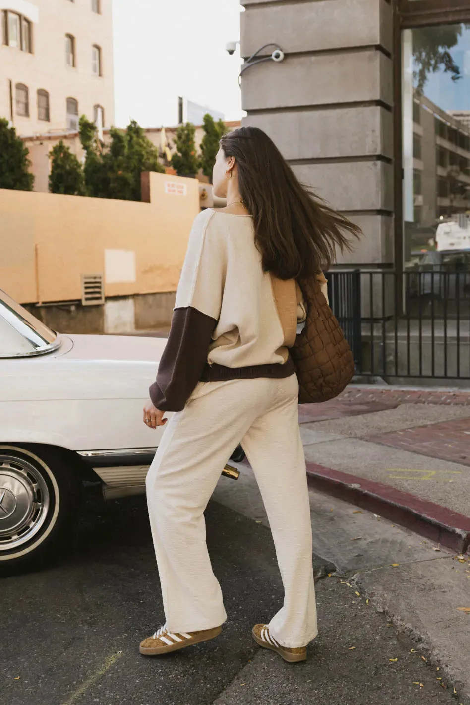 Abara Colorblock Sweater in Oatmeal - FINAL SALE sold by bohme product image thumbnail 5