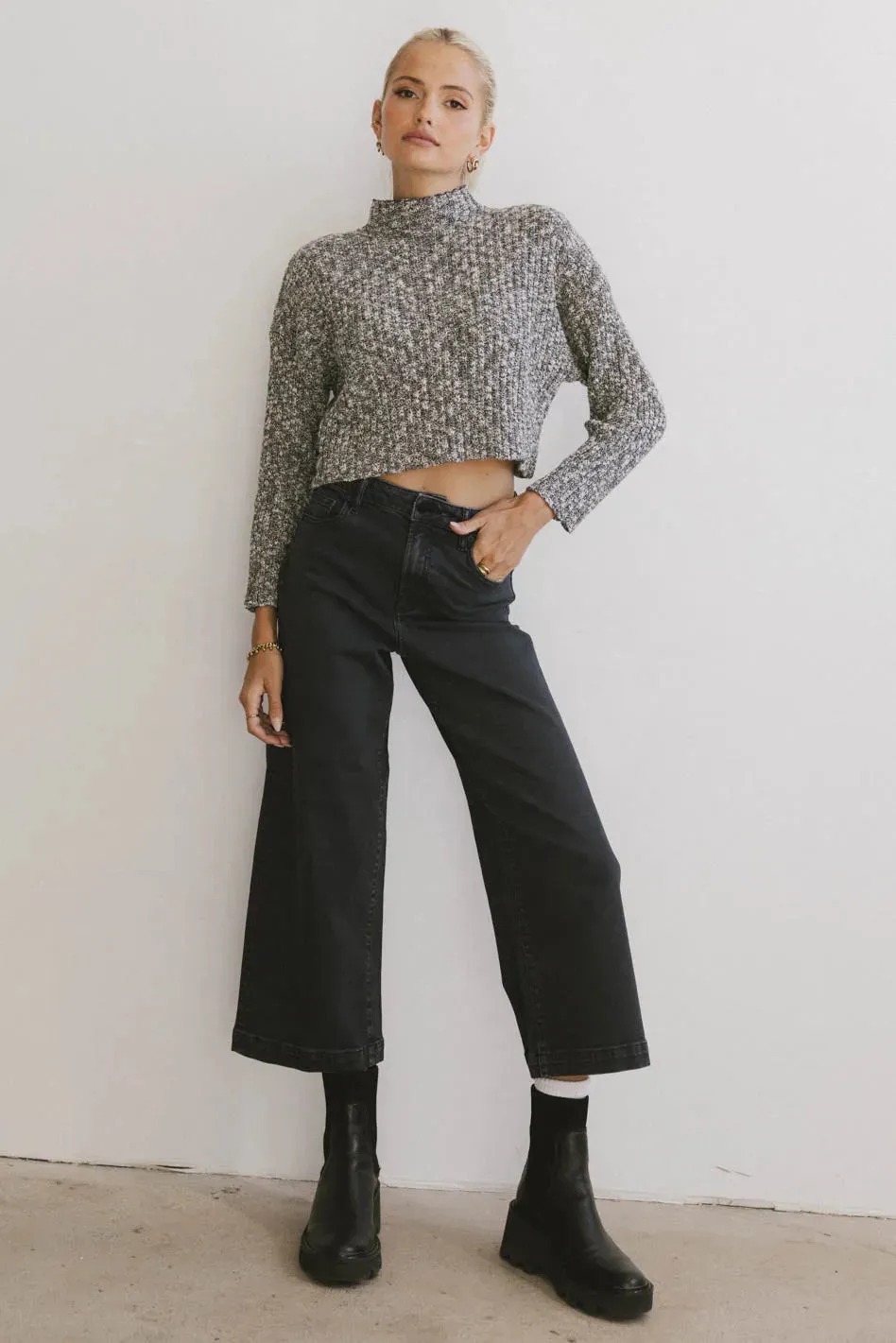 Kacee Knitted Sweater in Black - FINAL SALE sold by bohme product image thumbnail 3