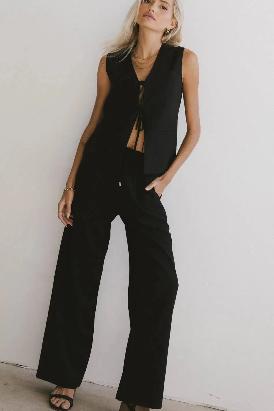 Eslyn Oversized Vest in Black sold by bohme product image thumbnail 4