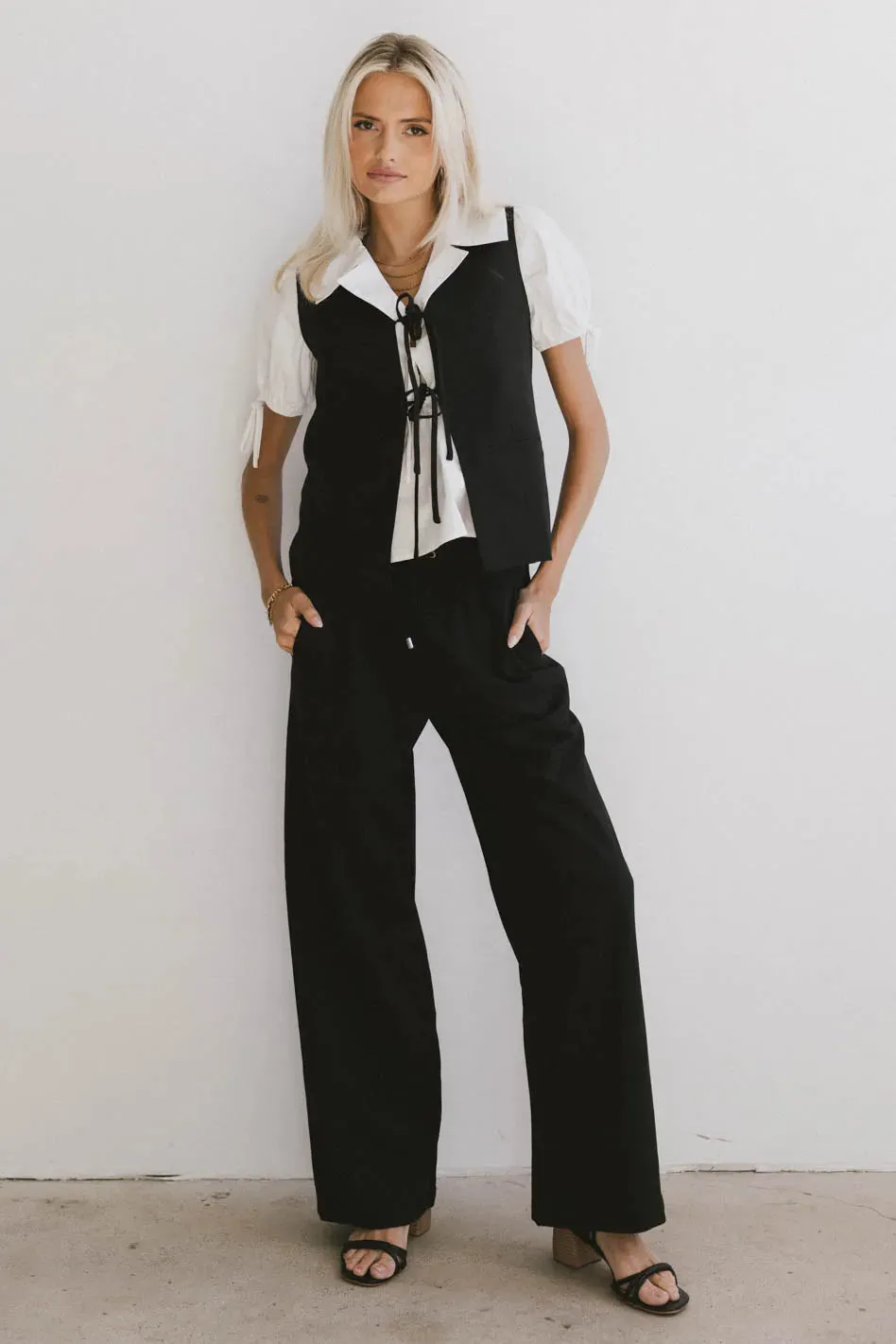 Eslyn Oversized Vest in Black sold by bohme product image thumbnail 5