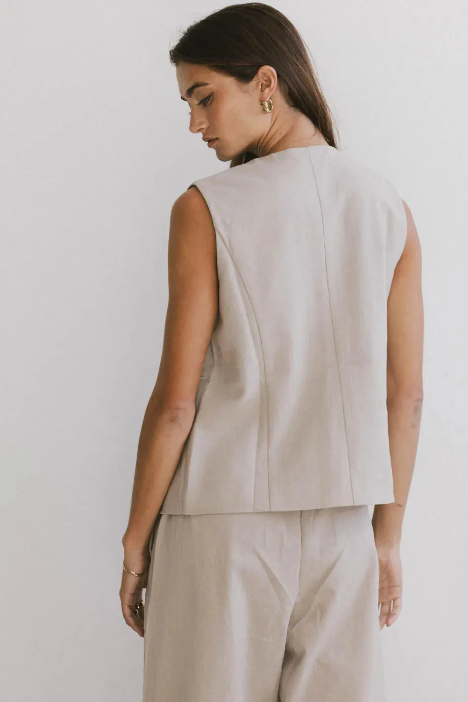 Eslyn Oversized Vest in Black - FINAL SALE sold by bohme product image thumbnail 3
