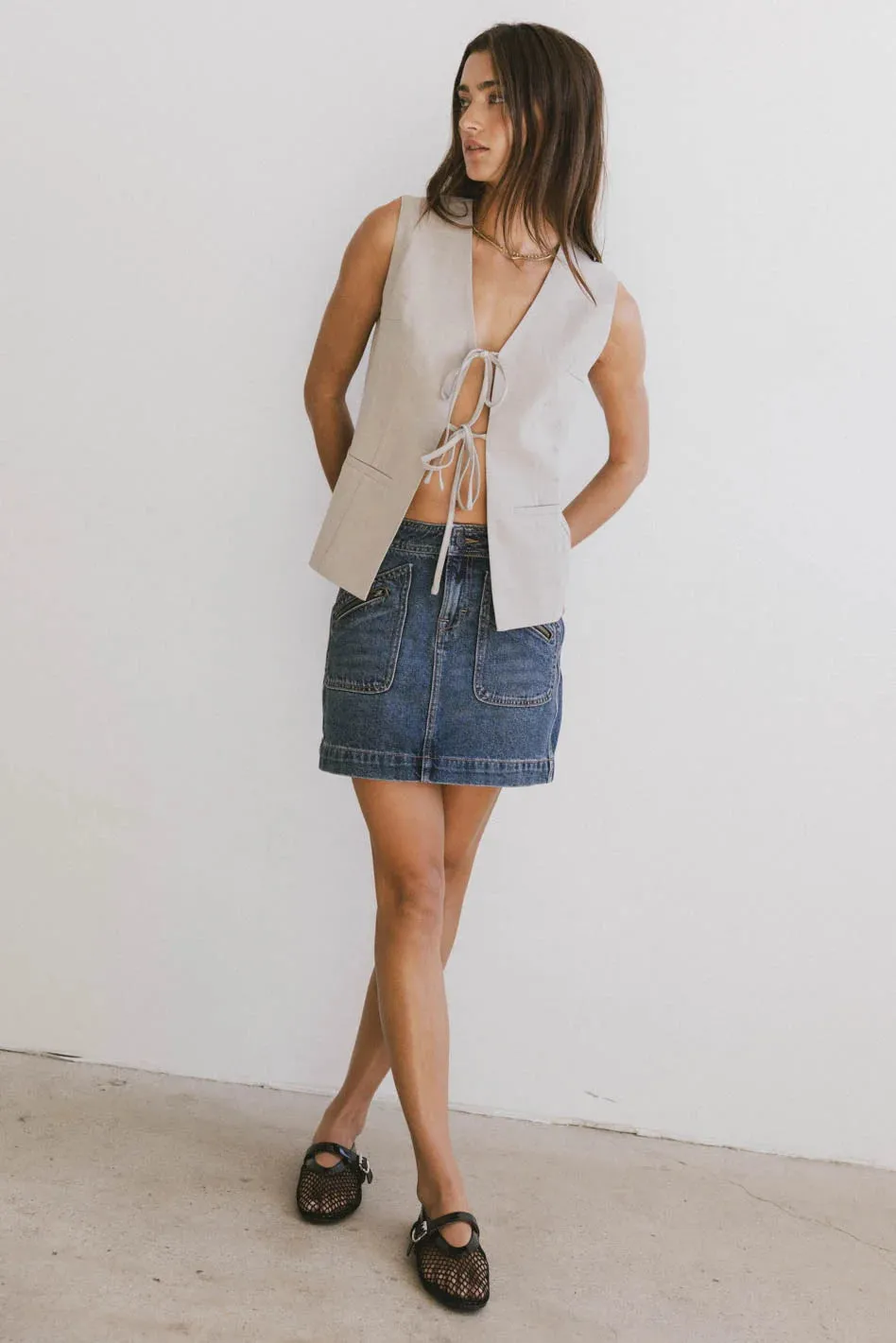 Eslyn Oversized Vest in Black - FINAL SALE sold by bohme product image thumbnail 2