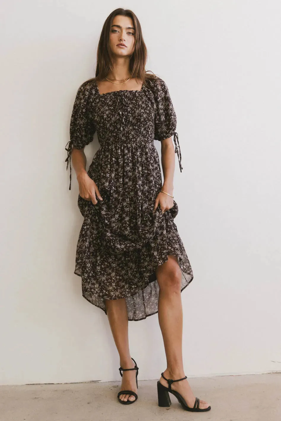 Juna Floral Midi Dress - FINAL SALE sold by bohme product image thumbnail 4