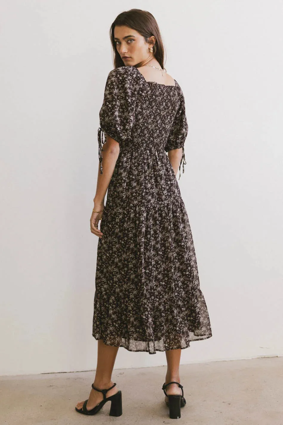 Juna Floral Midi Dress - FINAL SALE sold by bohme product image thumbnail 3