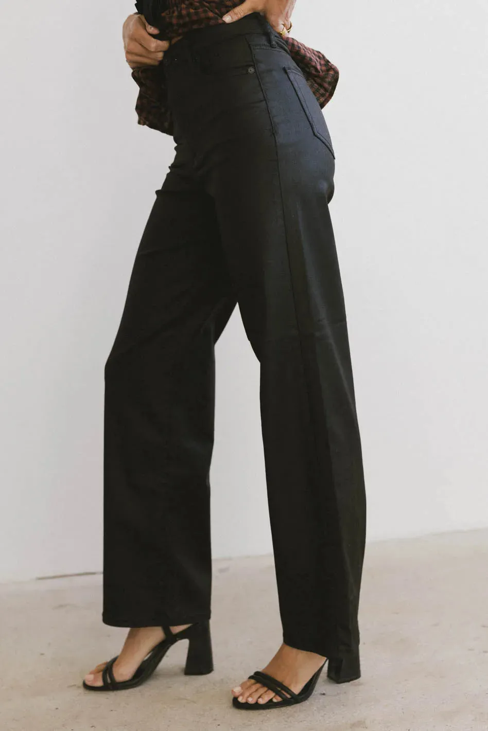 Tally Coated Wide Leg Jean - FINAL SALE sold by bohme product image thumbnail 4