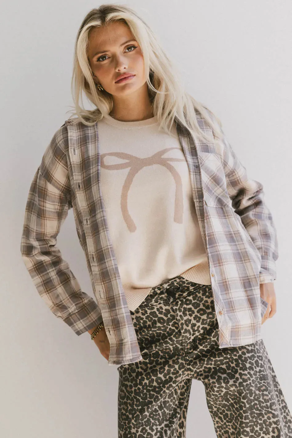 Franky Plaid Flannel Button Up - FINAL SALE sold by bohme product image thumbnail 3