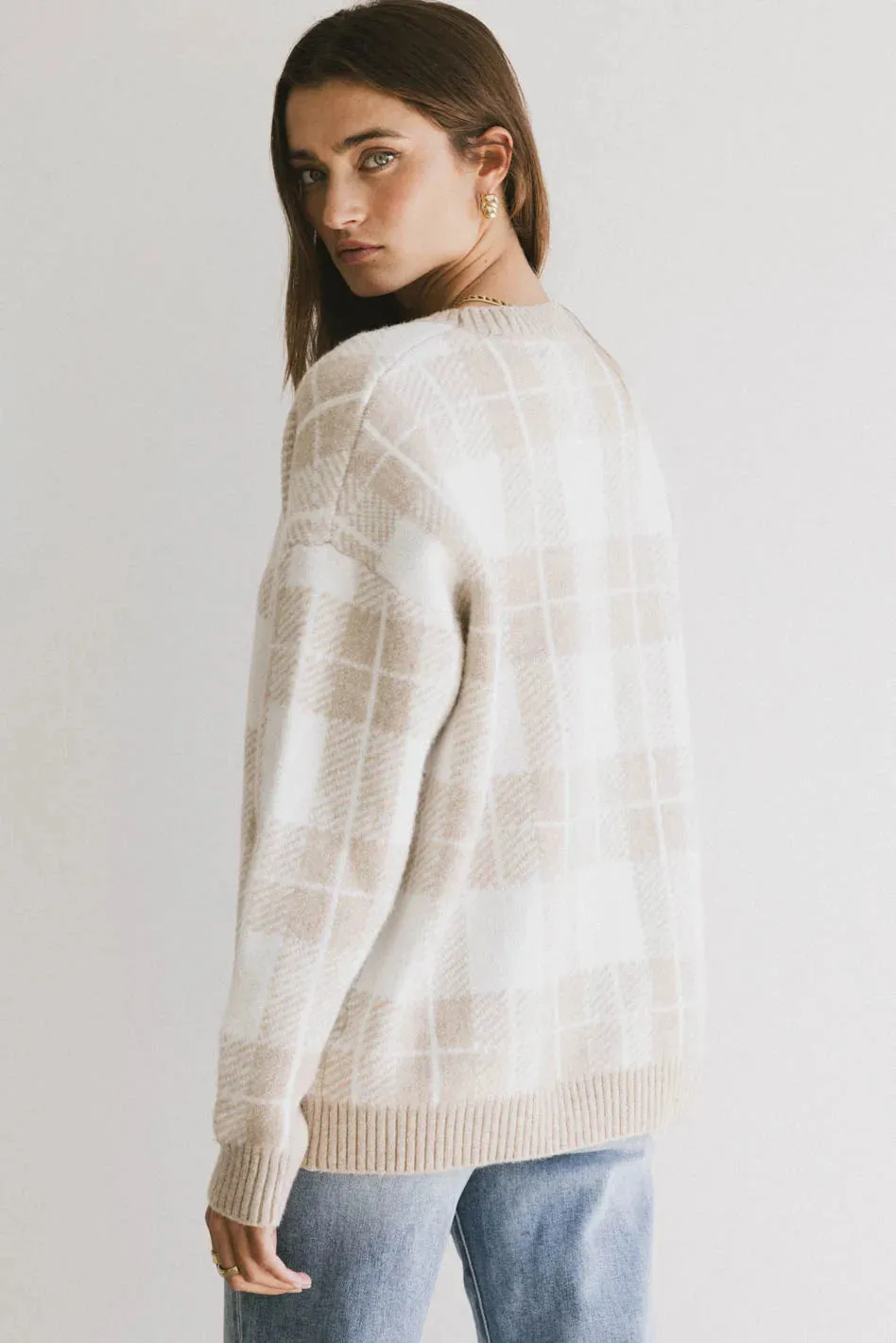 Emilee Plaid Sweater - FINAL SALE sold by bohme product image thumbnail 3