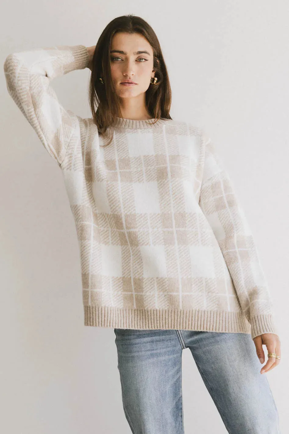 Emilee Plaid Sweater - FINAL SALE sold by bohme product image thumbnail 2