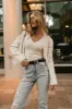 Isabella Blazer in White - FINAL SALE sold by bohme