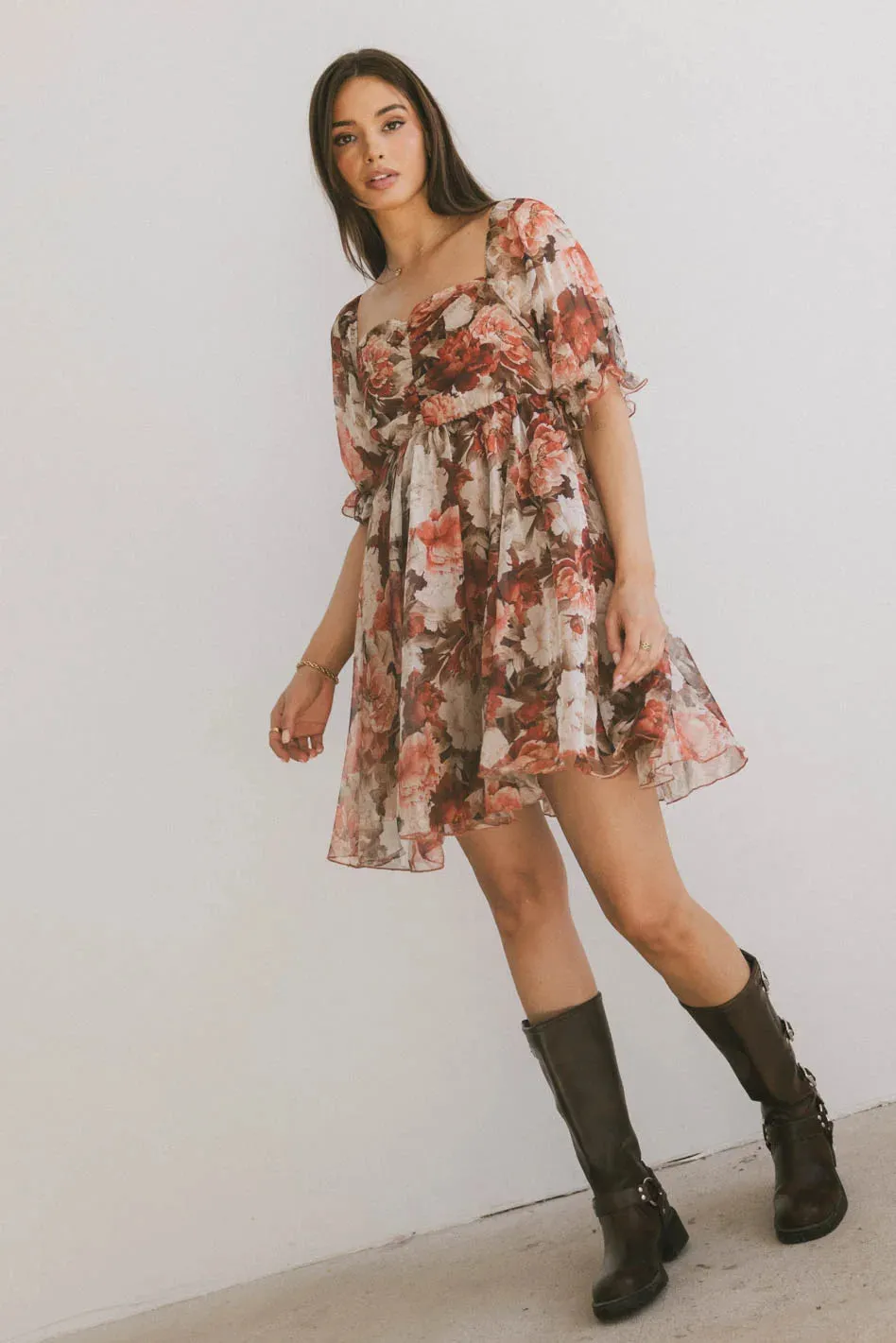 Jackee Floral Mini Dress - FINAL SALE sold by bohme