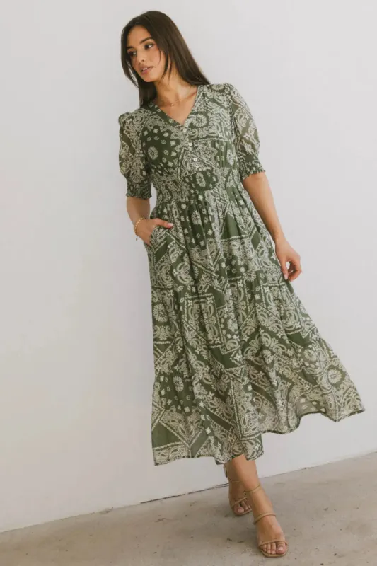 Dia Paisley Midi Dress - FINAL SALE sold by bohme
