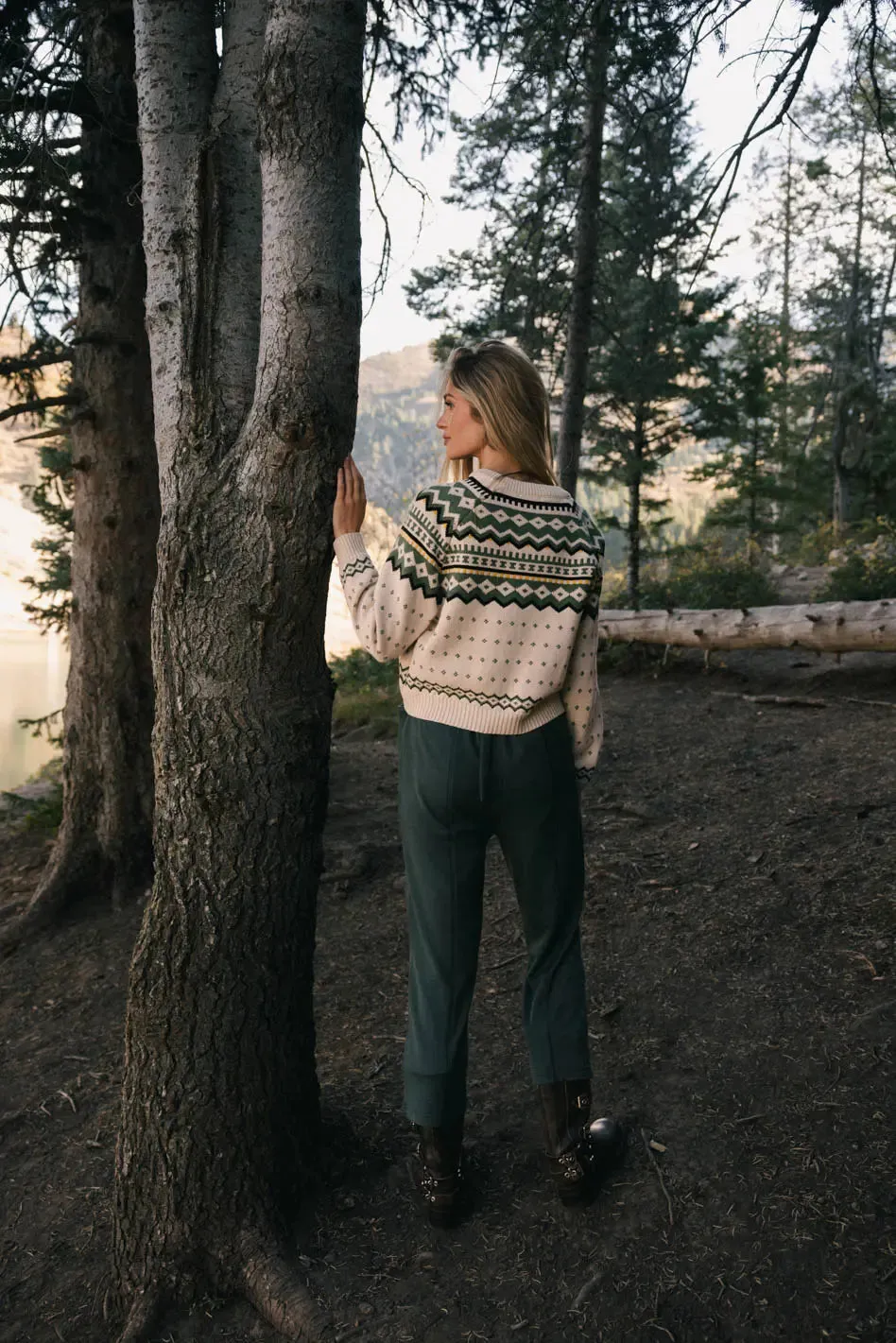 Kestrel Knit Overall in Moss - FINAL SALE sold by bohme product image thumbnail 3