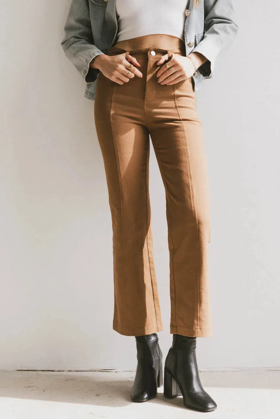 Sable Straight Leg Pants in Camel - FINAL SALE sold by bohme product image thumbnail 2