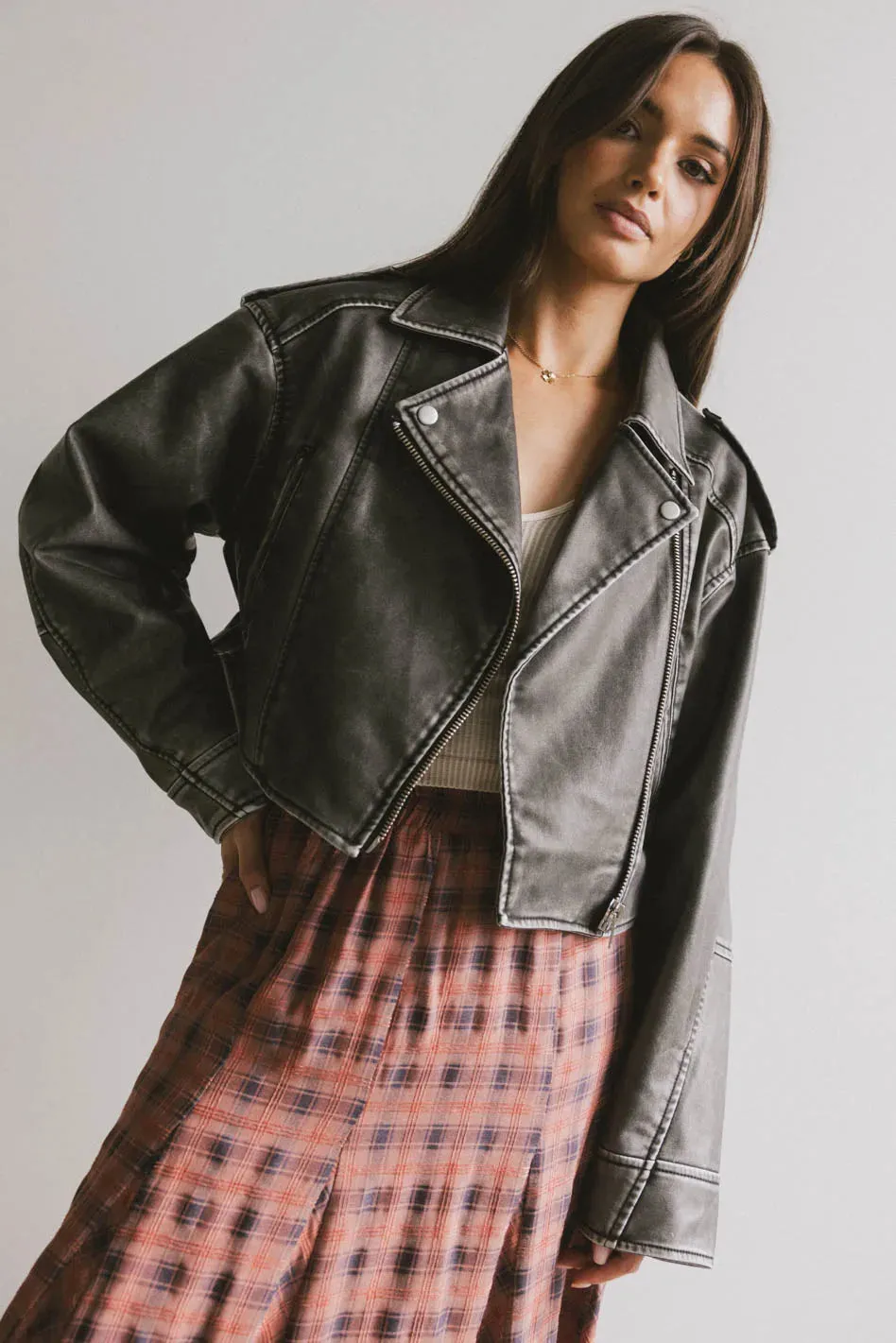 Leif Vegan Moto Jacket - FINAL SALE sold by bohme product image thumbnail 4