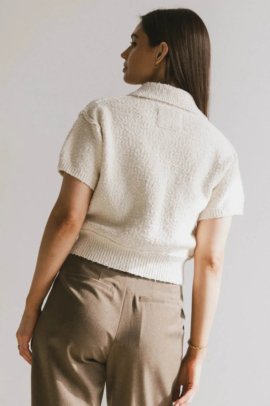 Hayes Knit Cardigan in Cream - FINAL SALE sold by bohme product image thumbnail 3