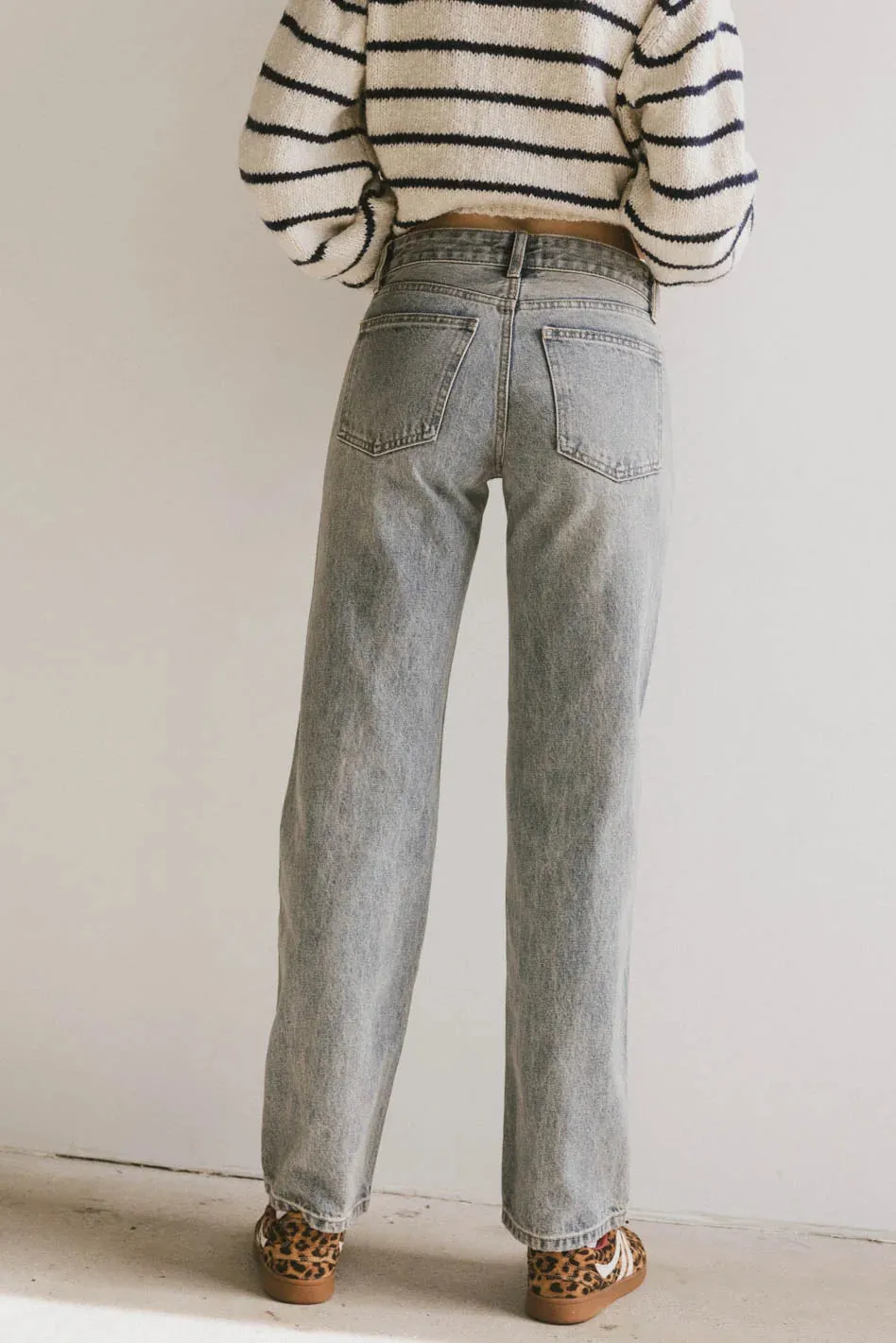 Marshall Straight Leg Jeans in Medium Wash sold by bohme product image thumbnail 4