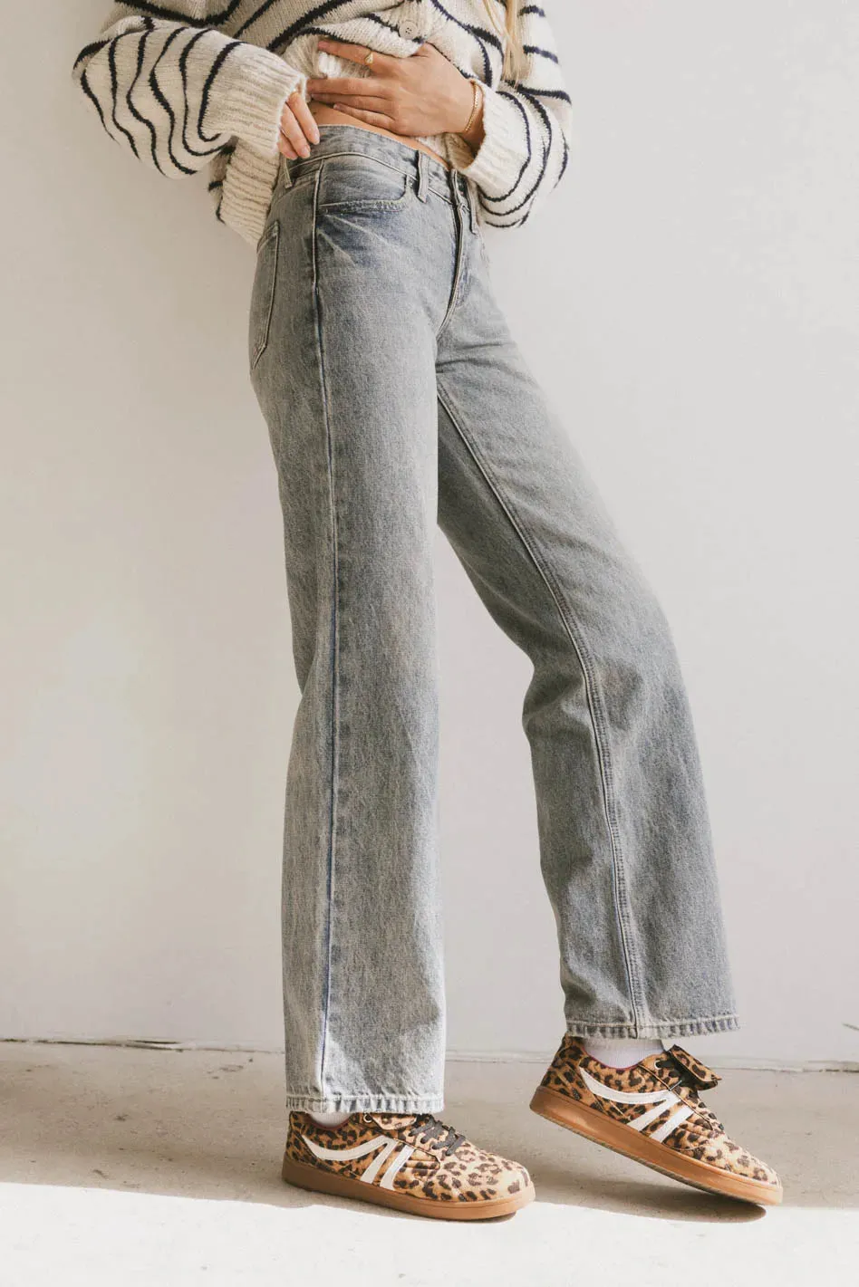 Marshall Straight Leg Jeans in Medium Wash sold by bohme product image thumbnail 2