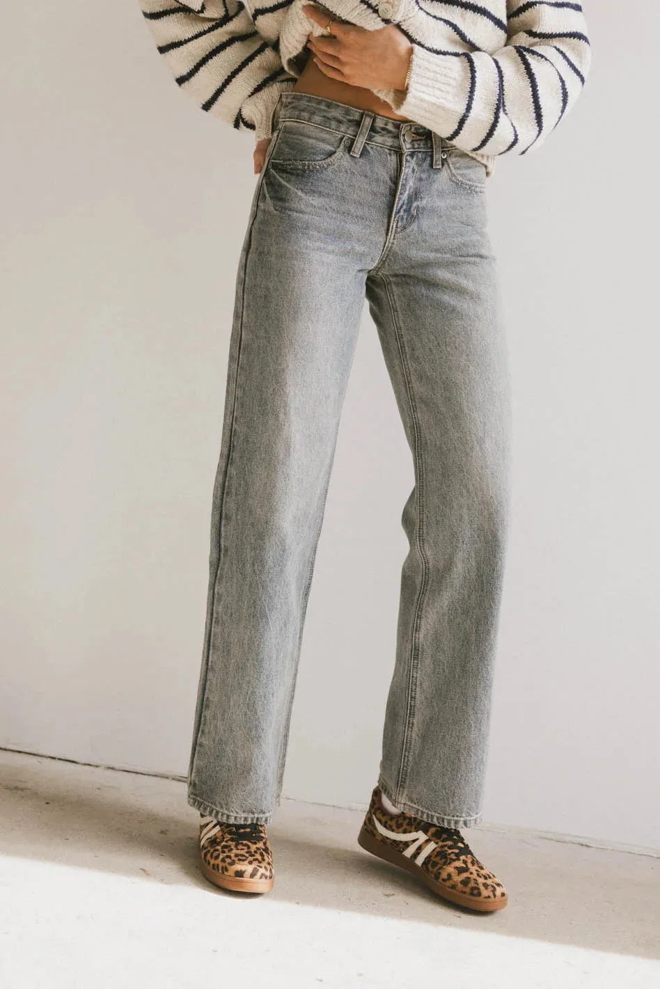 Marshall Straight Leg Jeans in Medium Wash sold by bohme product image thumbnail 5