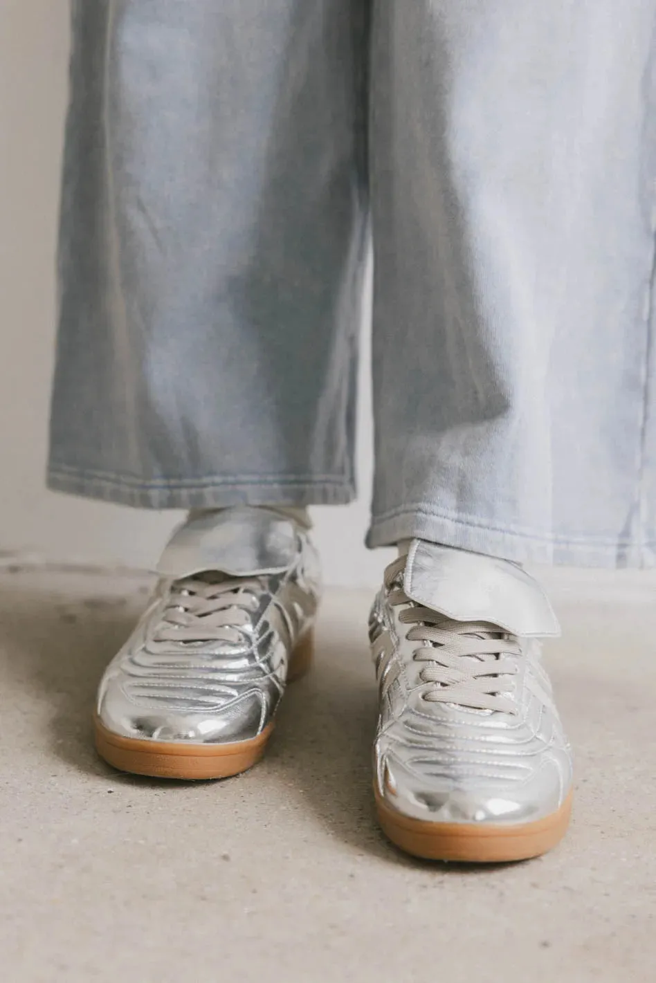 Steve Madden Madrid Sneakers in Silver sold by bohme product image thumbnail 2