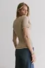 Carly Lettuce Edge Tee in Taupe - FINAL SALE sold by bohme