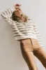Dolly Striped Knit Cardigan in Olive - FINAL SALE sold by bohme