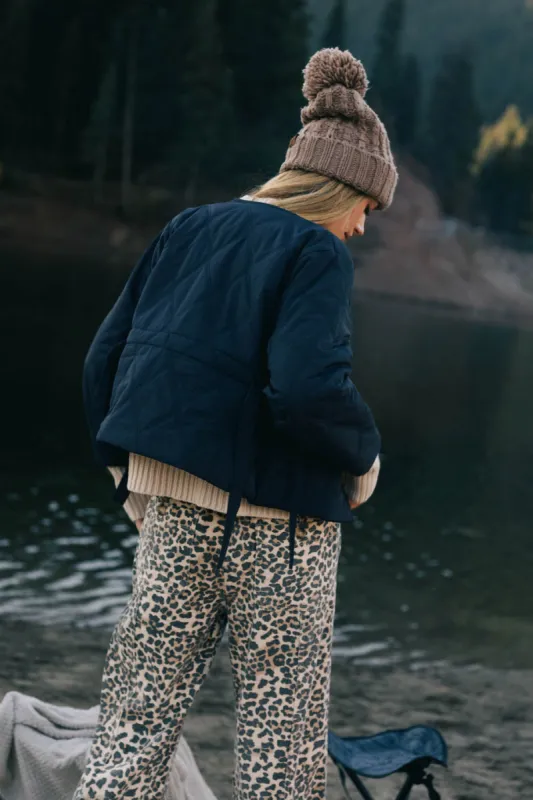 Zola Quilted Jacket in Navy - FINAL SALE sold by bohme