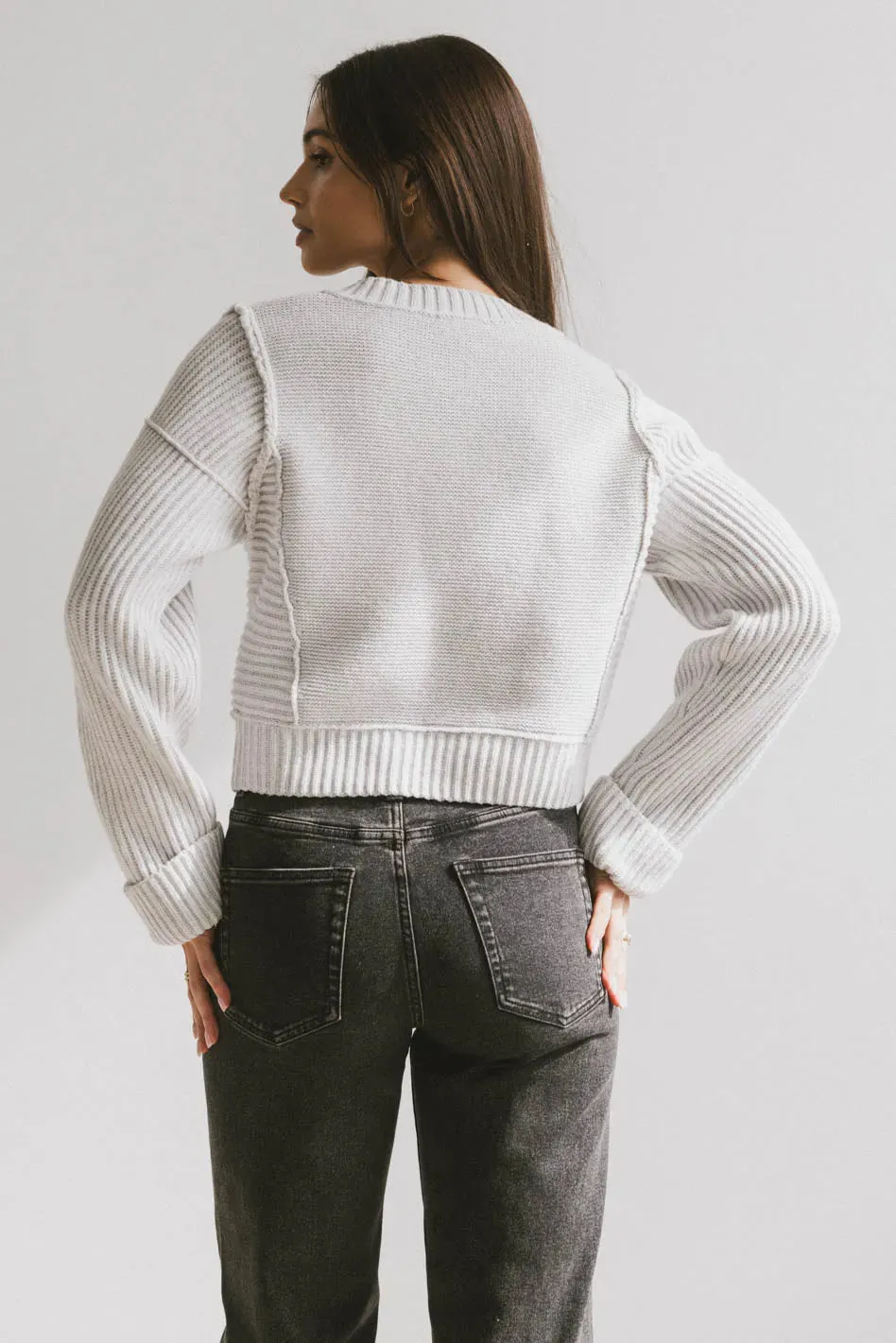 Serena Knit Sweater in Grey - FINAL SALE sold by bohme product image thumbnail 2