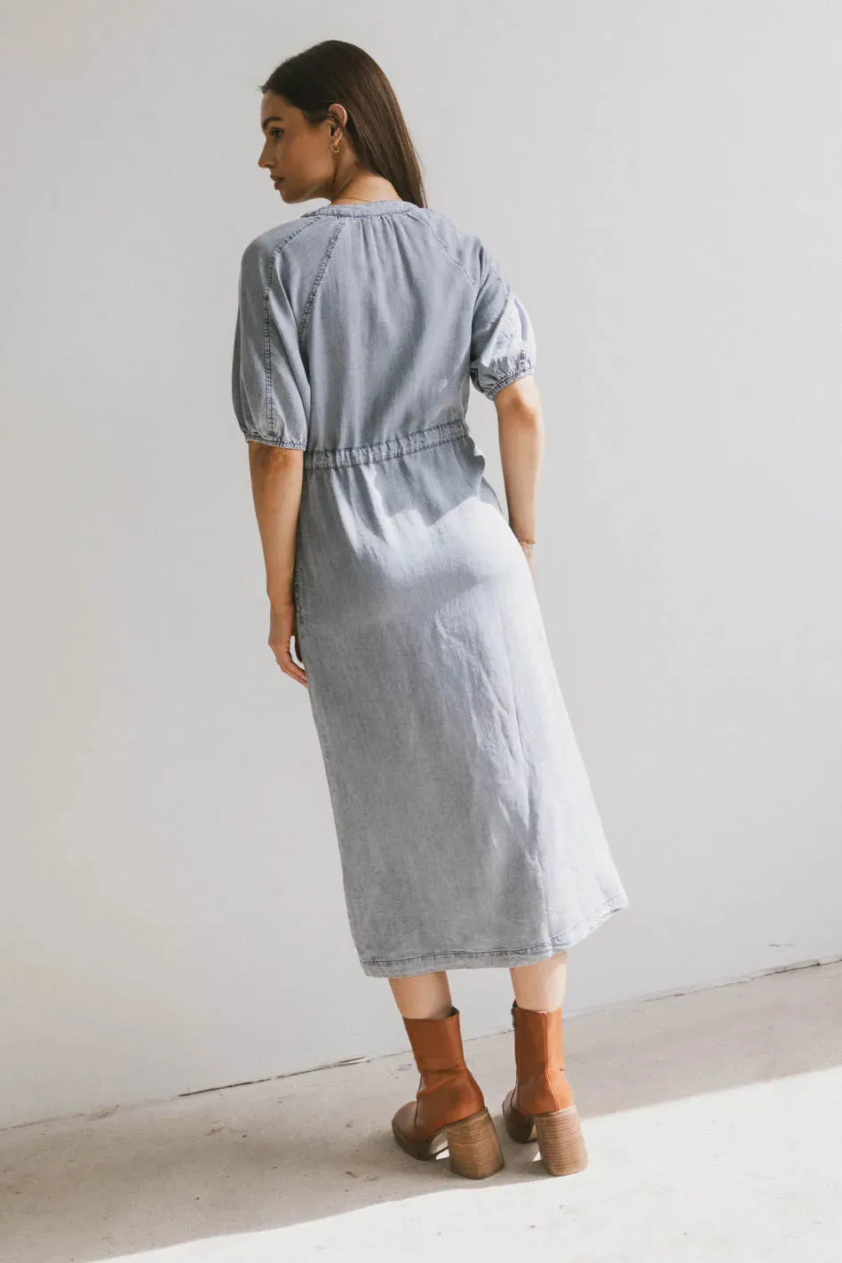Marigold Denim Midi Dress - FINAL SALE sold by bohme product image thumbnail 3