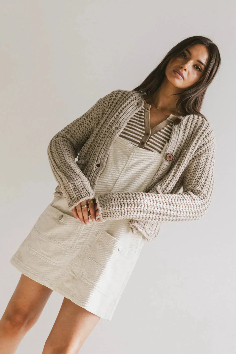 Luca Chunky Knit Sweater in Natural - FINAL SALE sold by bohme product image thumbnail 5