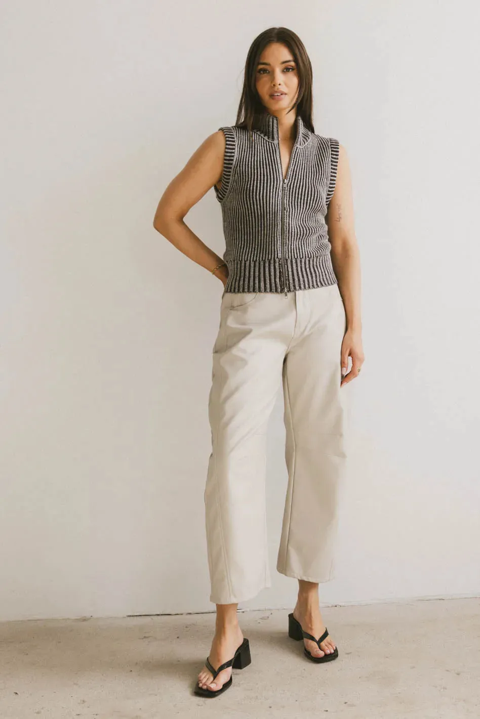 Monroe Zip Up in Grey - FINAL SALE sold by bohme product image thumbnail 5