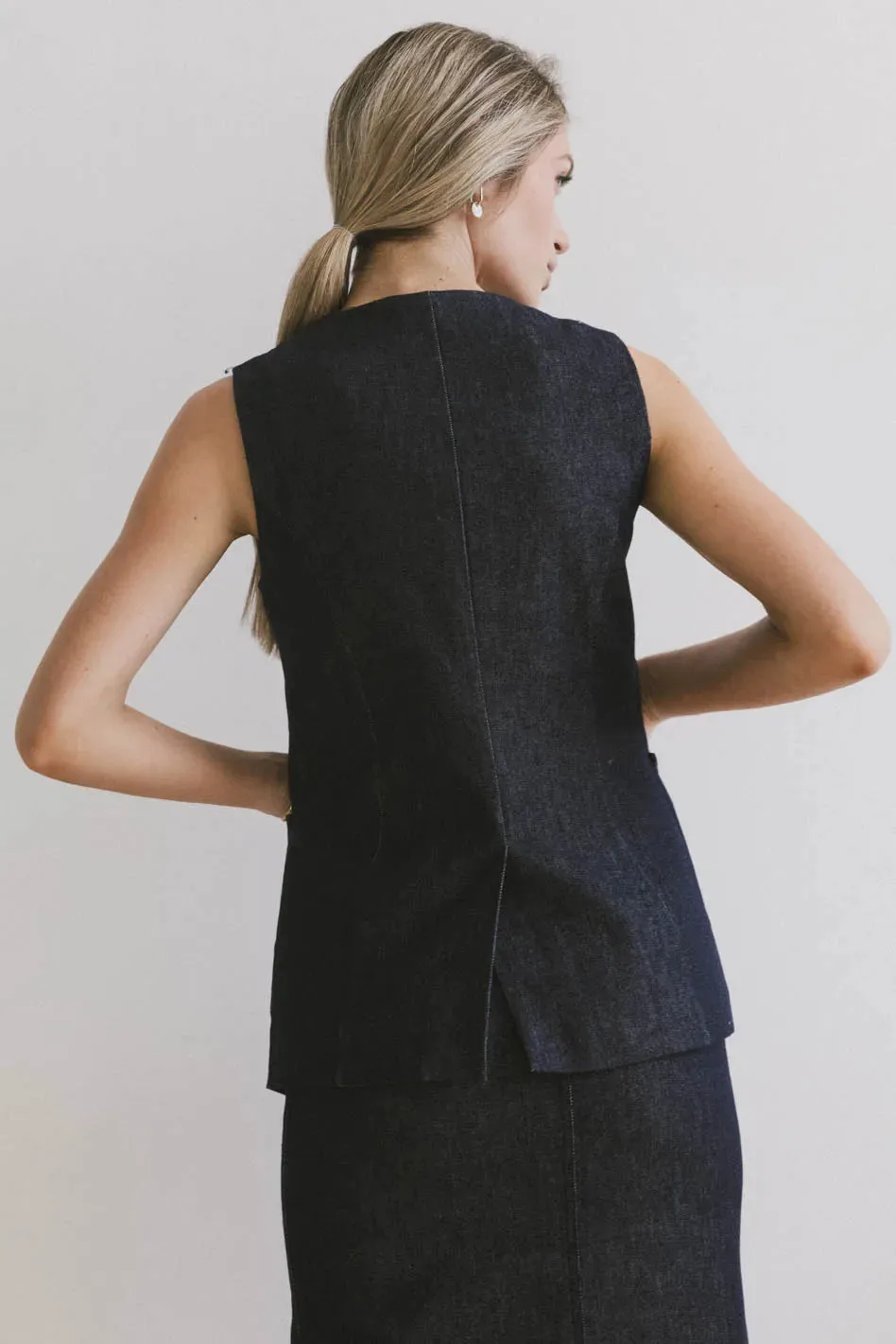 Miriam Denim Vest - FINAL SALE sold by bohme product image thumbnail 5