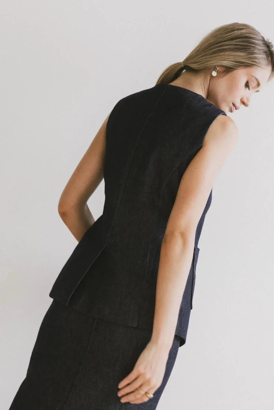 Miriam Denim Vest - FINAL SALE sold by bohme product image thumbnail 3