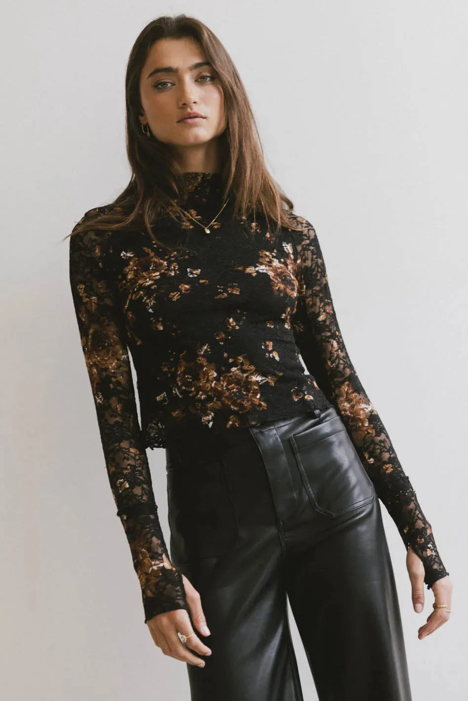 Davina Floral Lace Top - FINAL SALE sold by bohme product image thumbnail 4