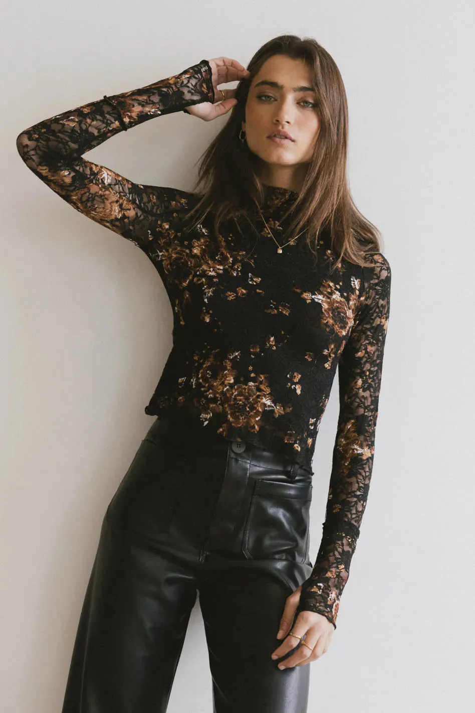 Davina Floral Lace Top - FINAL SALE sold by bohme product image thumbnail 5