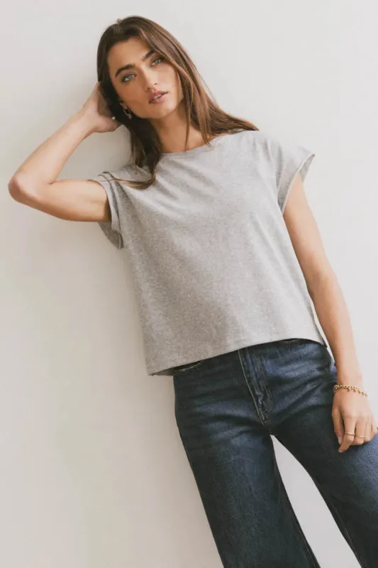 Harry Cutoff Top in Grey - FINAL SALE sold by bohme