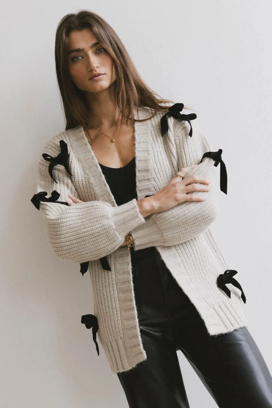 Ellery Bow Cardigan - FINAL SALE sold by bohme product image thumbnail 3