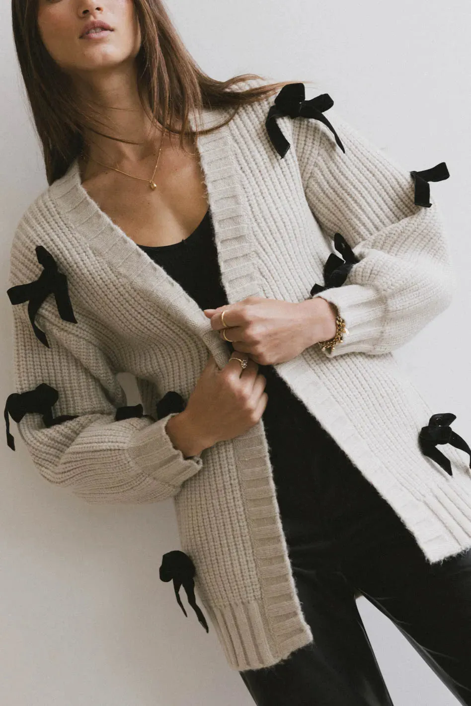 Ellery Bow Cardigan - FINAL SALE sold by bohme product image thumbnail 4