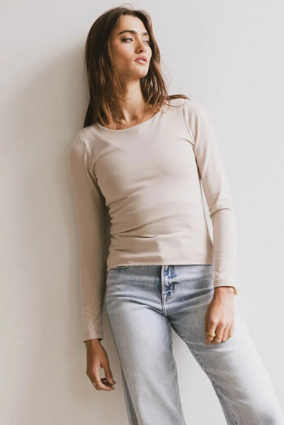 Kendra Basic Top in Fog - FINAL SALE sold by bohme product image thumbnail 2