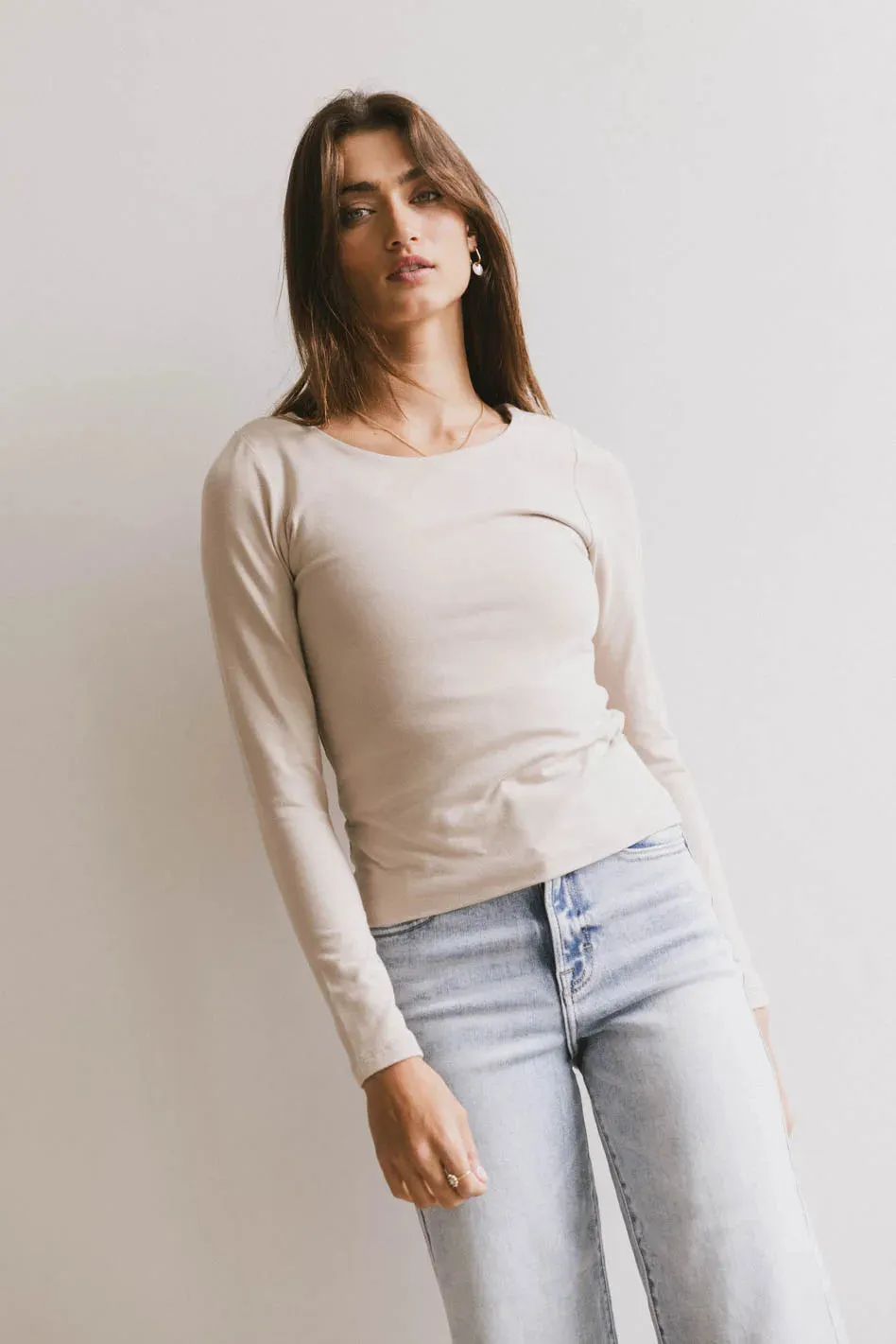 Kendra Basic Top in Fog - FINAL SALE sold by bohme product image thumbnail 4