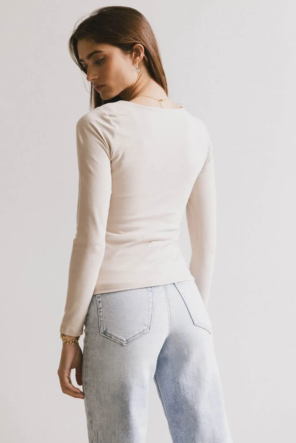 Kendra Basic Top in Fog - FINAL SALE sold by bohme product image thumbnail 3