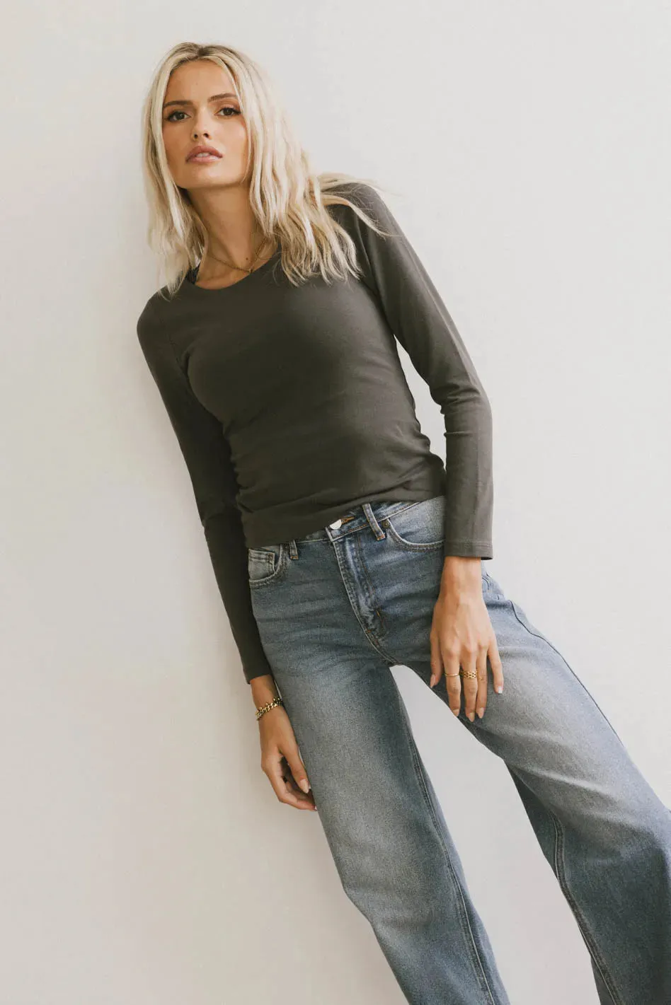 Kendra Basic Top in Grey - FINAL SALE sold by bohme product image thumbnail 4